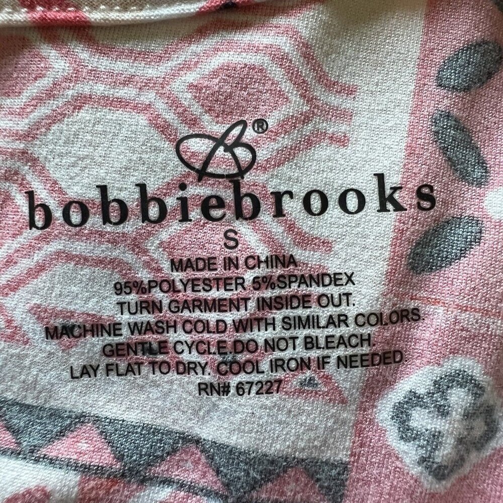 Bobbie Brooks Sleeveless Knit Dress Small Soft Casual Summer Patchwork Print S - Picture 8 of 14